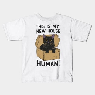 Cat in a box Kids T-Shirt